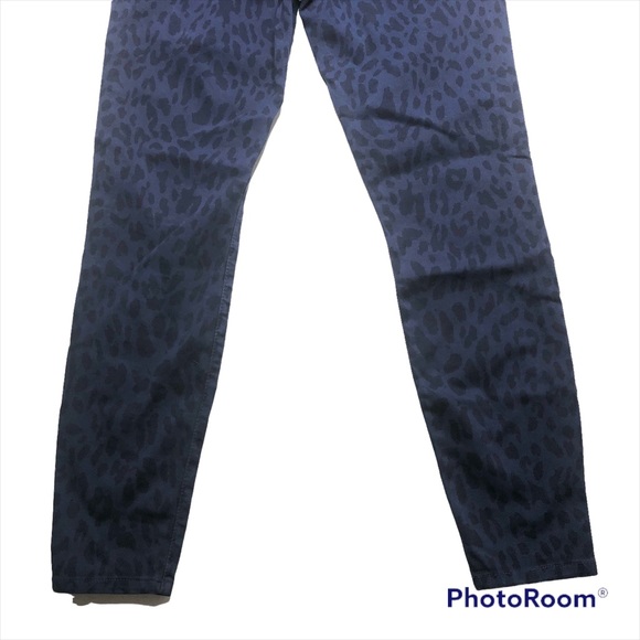 Joe’s Jeans High Water Medieval Blue Animal Print Low Rise Stretch Skinny Jeans - Picture 10 of 14